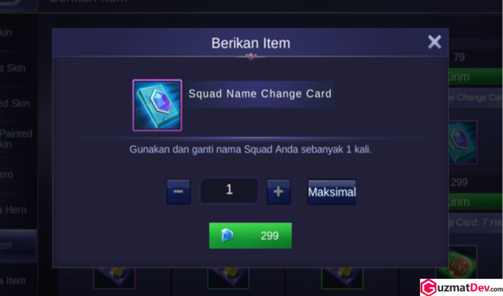 cara mendapatkan rename card ML 3