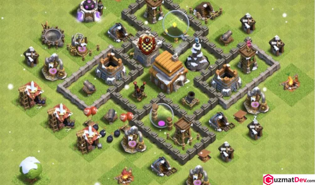 pertahanan COC TH 4 terkuat