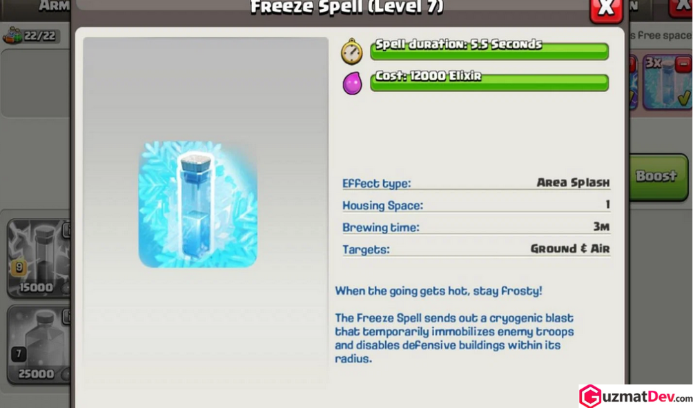 Taktik Penggunaan Spell Freeze CoC