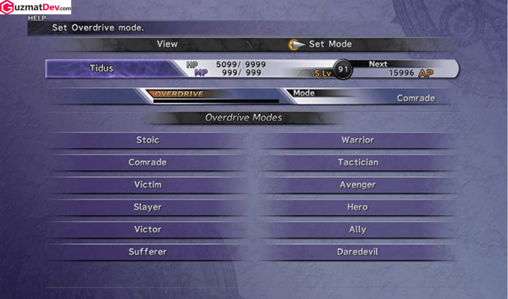 Cara Menggunakan Overdrive di Final Fantasy X