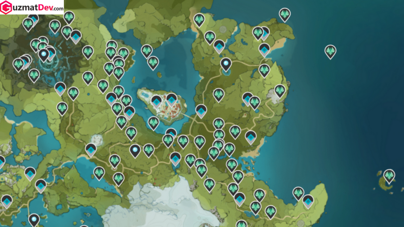 cara menemukan Lokasi Anemoculus Genshin Impact