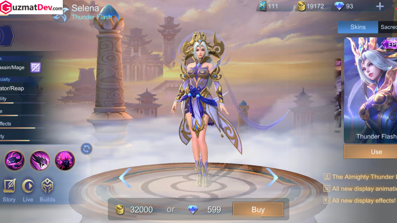 build terkuat Selena di Mobile Legends