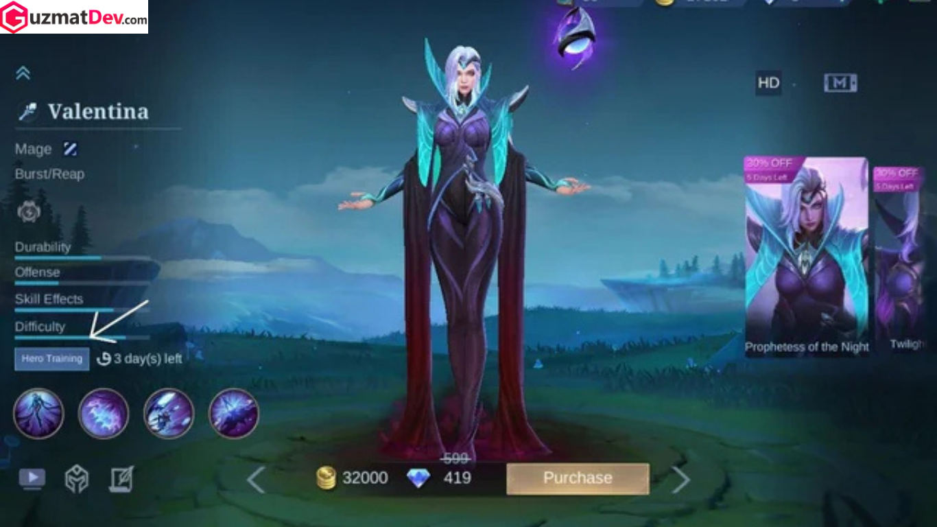 Build Valentina Mobile Legends