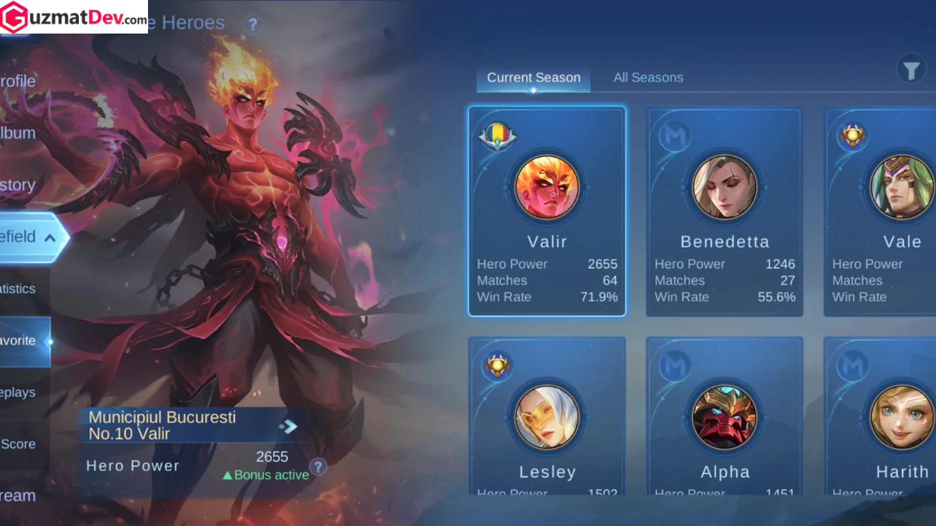 Hero Counter Valir Mobile Legends