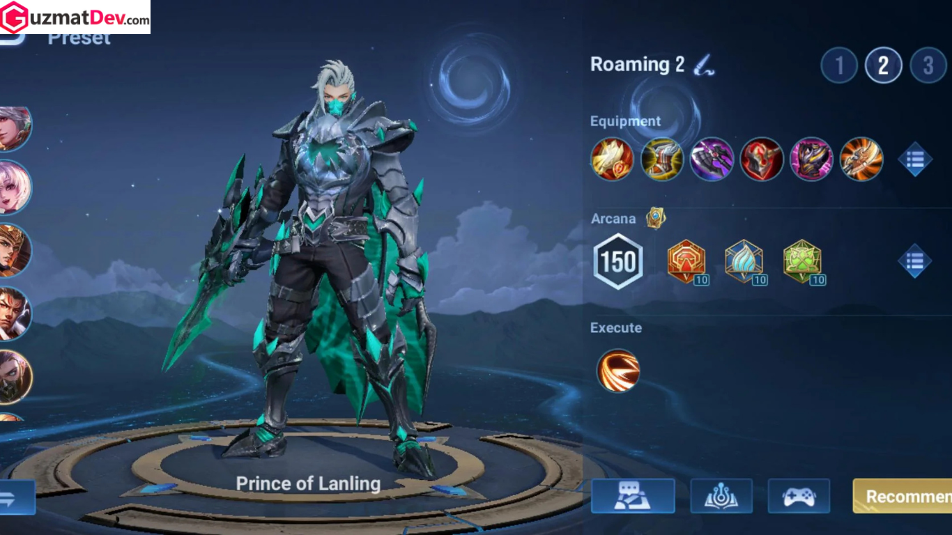 build Prince of Lanling tersakit di Honor of Kings