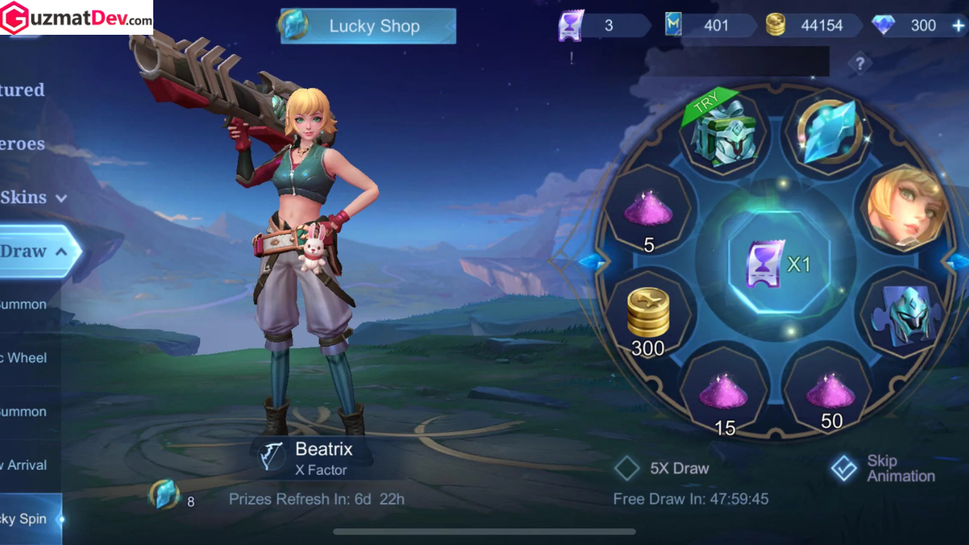 Build Beatrix Mobile Legends