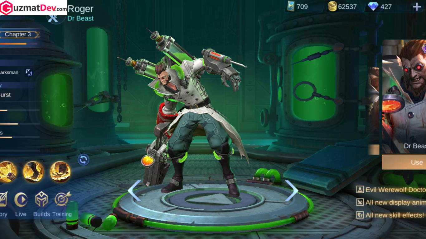 Build Roger Mobile Legends