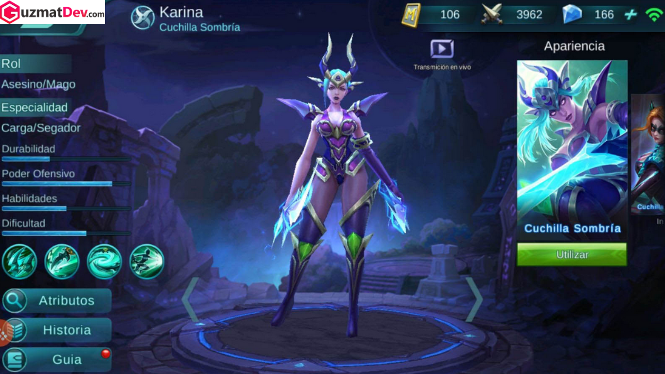 Combo Skill Karina Mobile Legends