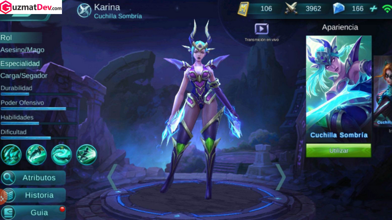 Build Karina Mobile Legends