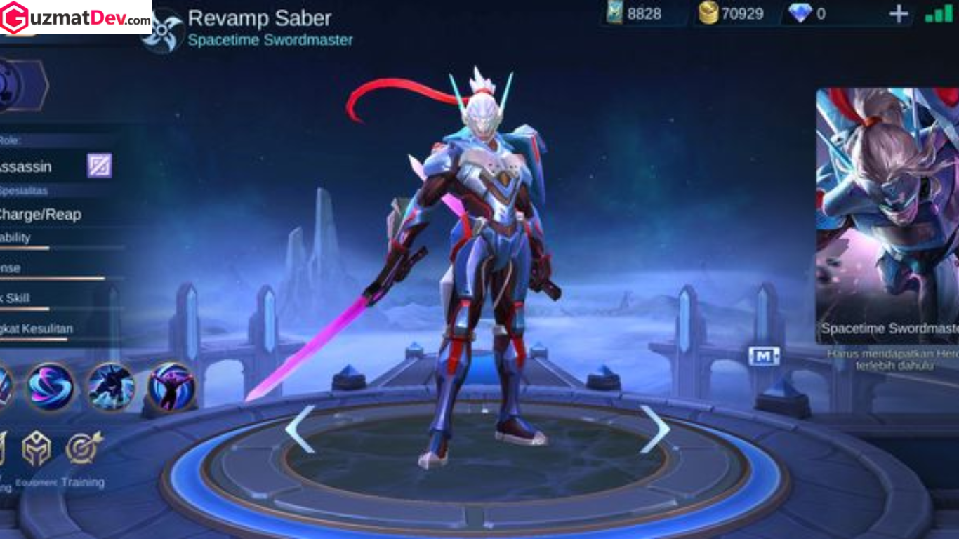 combo hero Saber Mobile Legends