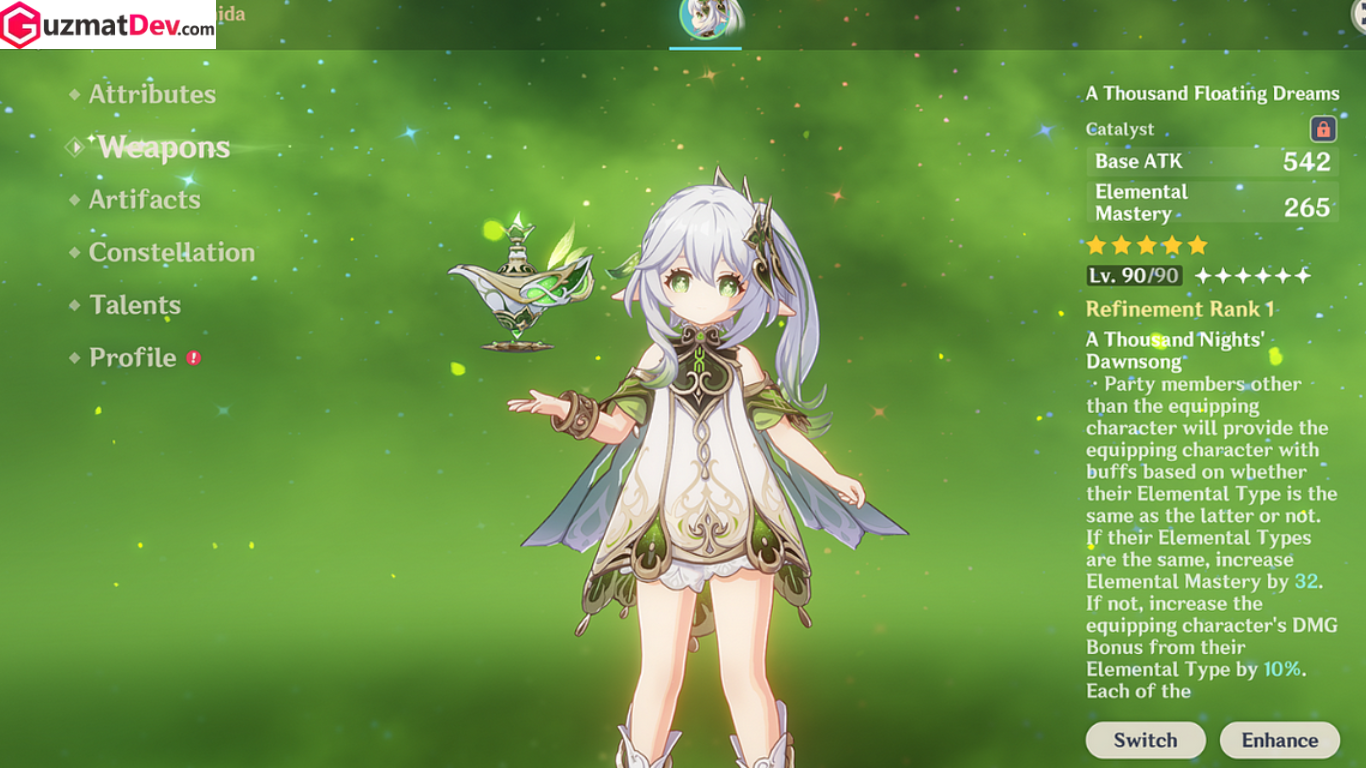 skill Nahida Genshin Impact