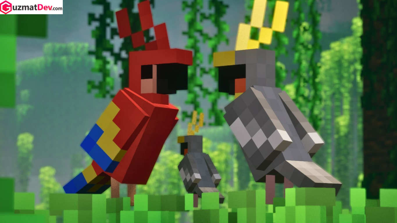 Cara Menjinakkan Burung Kakatua di Minecraft