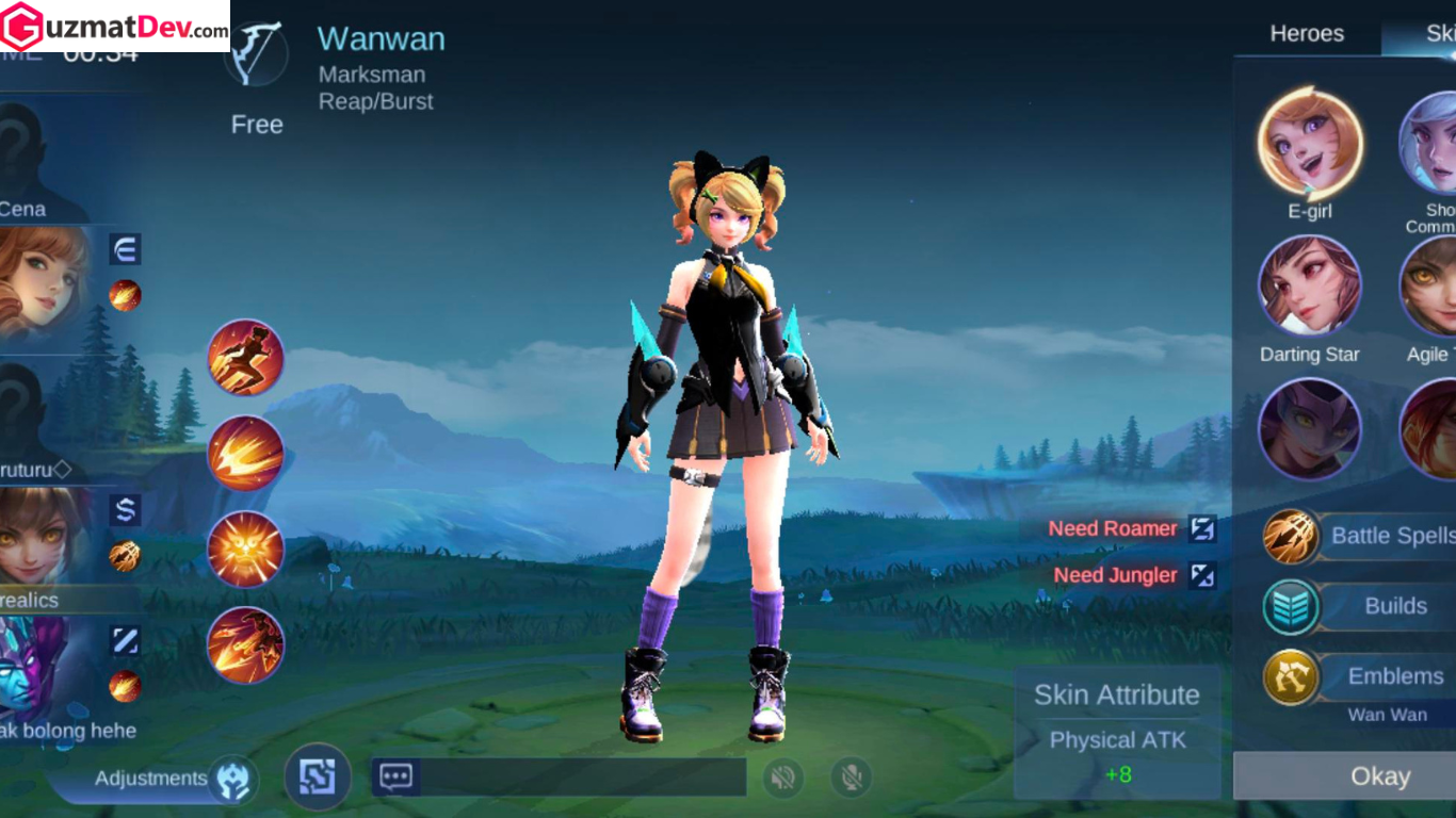 build Wanwan Mobile Legends