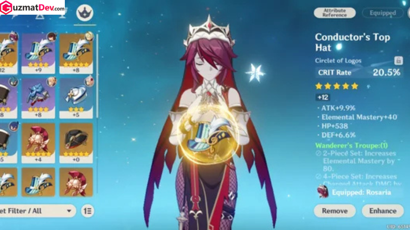 Build Rosaria Genshin Impact