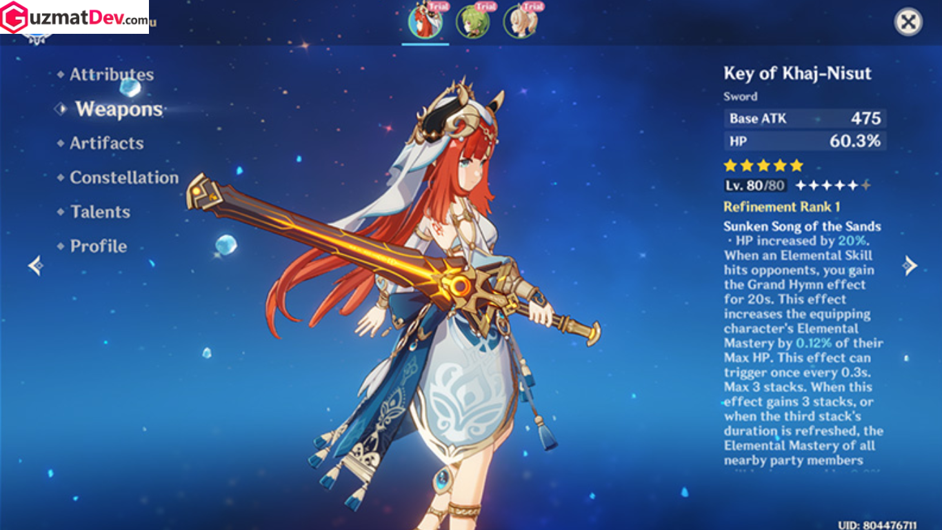 Build Nilou Genshin Impact