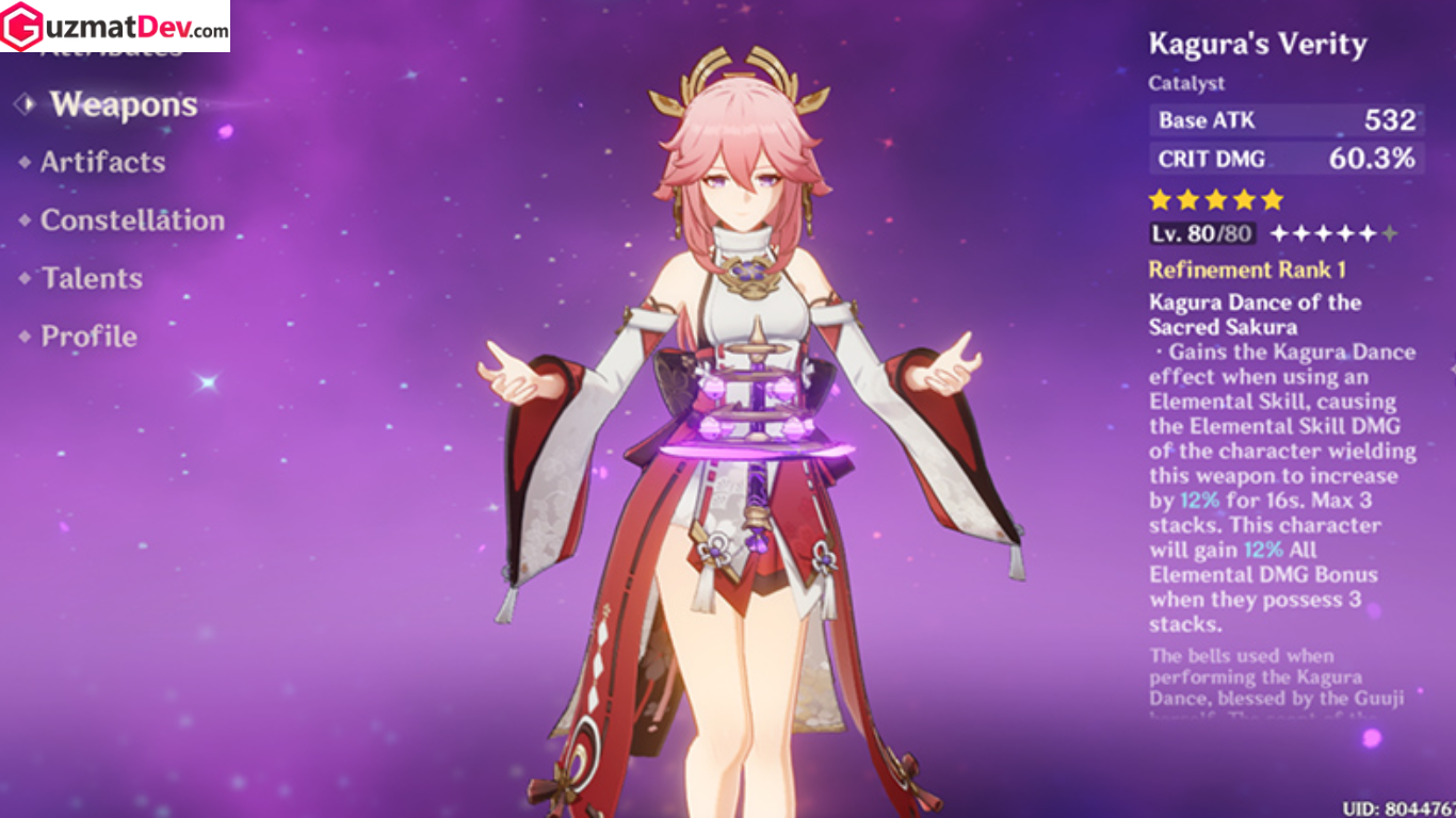 Build Yae Miko Genshin Impact