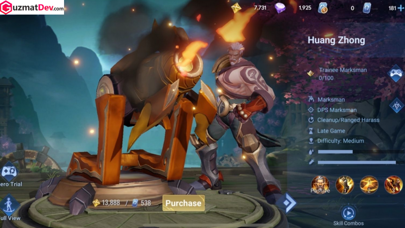 Hero Counter Huang Zhong Honor of Kings